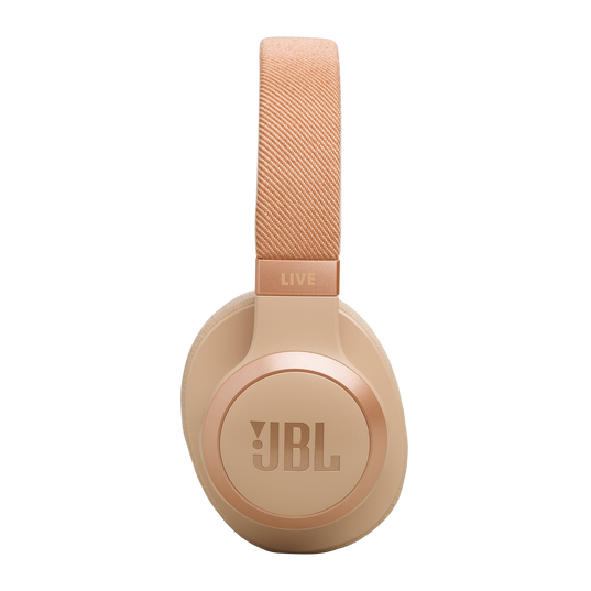 JBL Live 770NC - Sandstone - Wireless Over-Ear Headphones with True Adaptive Noise Cancelling - Right